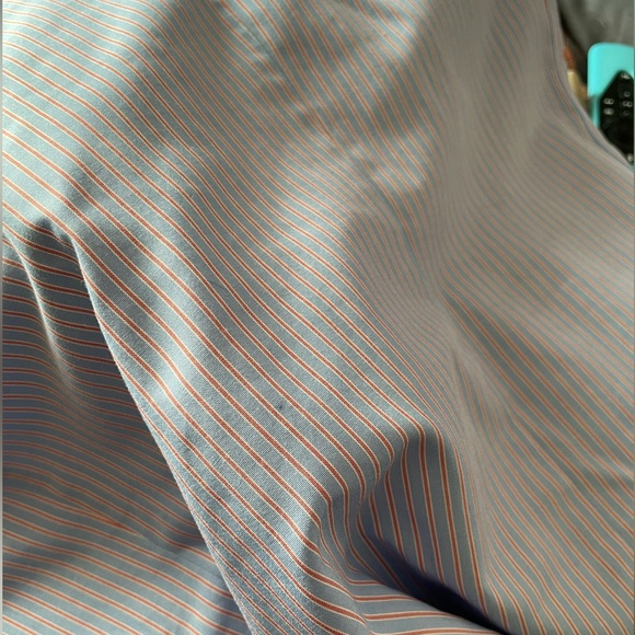 3 for 25$L.L Bean Women Blue and Pink Striped Wrinkle Resistant long Sleep M - Picture 11 of 12